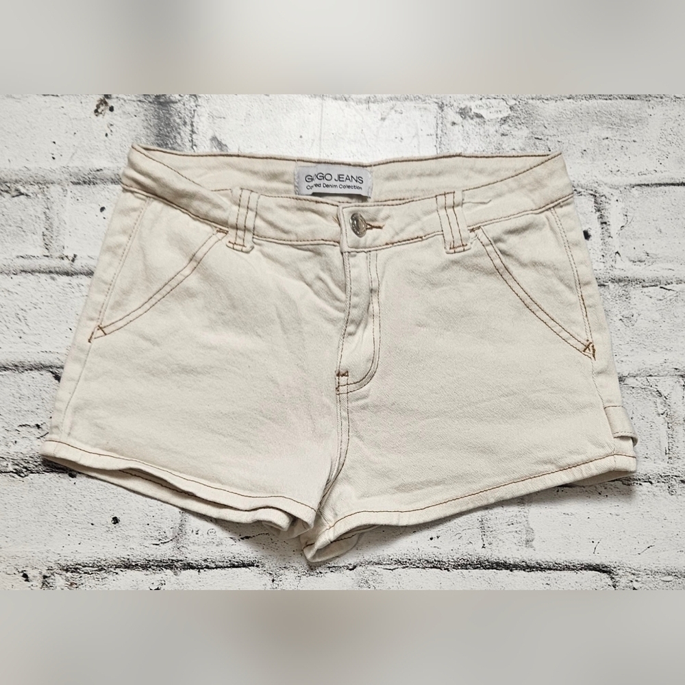GOGO Jeans Cream Color Denim Shorts